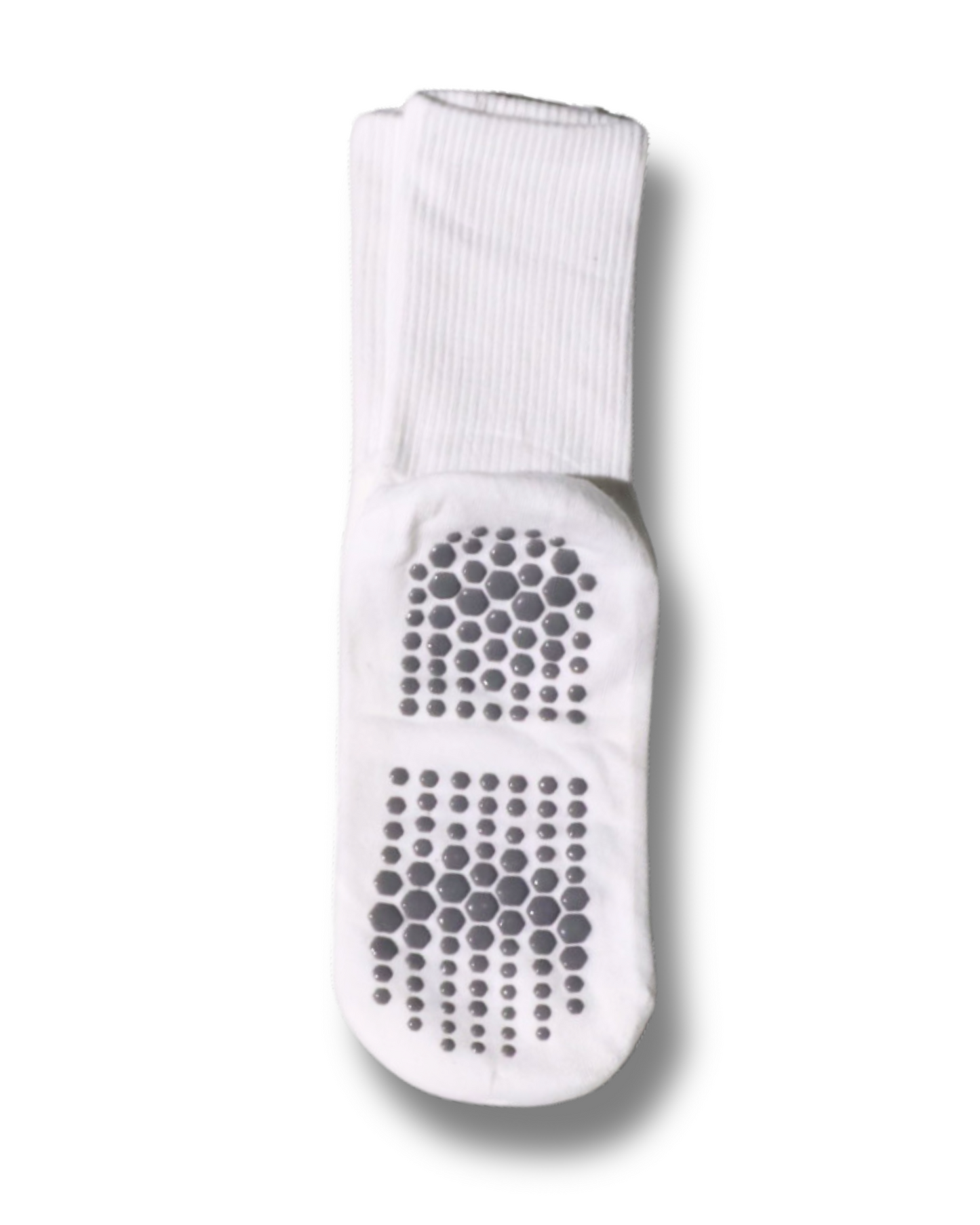 All White Grip Socks